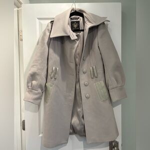 Mackage Wool and Leather Detail Peacoat - Size M